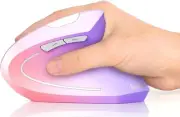 Ergonomic Mouse, Vertical Wireless Mouse Rechargeable 2.4 GHz Optical Carpal ...
