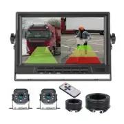 7" DVR Monitor BSD AI Detection 2x 1080P Rear View Reversing Cameras For Caravan