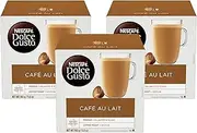 Nescafe Dolce Gusto Coffee Pods, Cafe Au Lait,16 Count (Pack of 3)
