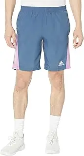 [adidas] Men's Own The Run Shorts, Semi Impact Orange/Reflective Silver
