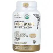 Nutri, Organic Lion's Mane, 10:1 Dual Extraction, 120 Organic Capsules (633 mg per Capsule)