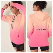 Vs Victorias Secret Pink Active Fleece Pullover Hoodie Sweater Top M