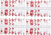 WOFASHPURET Elegant Halloween Nail Stickers 4 Sets of Nail Art Decals Create Your Own Style