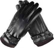 [OHPHCALL] Ski Gloves Suede Gloves Women Gym Gloves Men Exercise Gloves Men Workout Gloves Mens Gloves Winter Thin Windproof Gloves for Women Touch Screen Gloves Finger Gloves Black