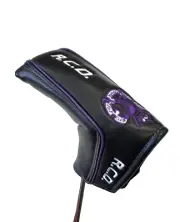 New PRG Royal County Down Golf Club Black/Purple Leather Putter Headcover