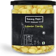 Tummy Pops | Lemon Pop Candy Chocolates Pack | Nimbu Popping Candy - 300 GM Jar