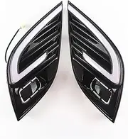 LED DRL Daytime Running Light Front Fog Lamps Assembly with Turn Signal Accessories Compatible with Toyota Compatible with Camry SE XSE 2018 2019 2020