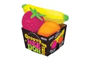 Schylling Nee Doh Groovy Fruit Kids Sensory Squishy Squeeze Toy Assorted 3y+