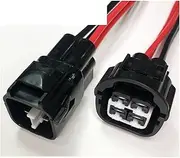 Dj7021y-4.8 Car Harness Waterproof Connector 2/3/4 Pin Electronic Fan Control Motor Male and Female Wire Length 15cm (Color : 4p Strip line, Size : 5sets)
