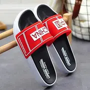 [JSMY] Open Toe Slide Slippers Men's Pool Slide Beach & Pool Shoes Men's Sandals and Slippers Home Care Shoes Men Soft Sandals (Size : 44/45)