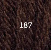 Appleton Tapestry Wool - 11 Yd Skein - Chocolate Brown Color 187