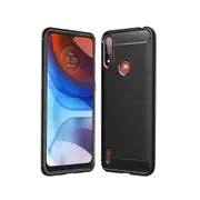 For Motorola Moto E7 Power Case, Rugged Shockproof Heavy Duty Snti Slip Protective Case Cover (Black)
