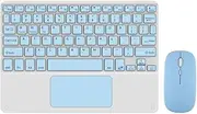 10Inches Touchpad Bluetooth Keyboard and Wireless Mouse Combo Kit for Mobile Phones and Tablets