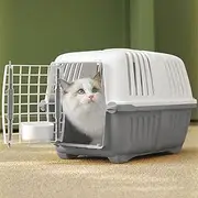 Pet Cat Carrier, Comfortable Breathable Portable Travel Dog Crate, Ventilated Pet Rabbit Outdoor Puppy Kennel for Cats Dogs Rabbit 18.5 X 12.2 X 12.6in