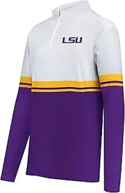 Holloway Men's LSU Tigers Cotton-Touch Poly Quarter Zip