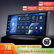 Screen Dash Cam System Carplay Navigation Rearview Mirror Camera Video Recorder