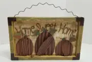 NWT Home Sweet Home Wooden Farmhouse Pumpkin Fall Sign