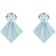 2x The Peanutshell Dino Dreams Cuddly Security Blanket Baby Nursery Decor