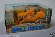 VINTAGE PLAYWELL - BATTERY OPERATED REMOTE CONTROL SOUND BULLDOZER