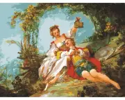 "Lovers" Printed Needlepoint Tapestry Canvas Collection D'art 15507