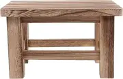 Cabilock Solid Wood Small Stool for Shoe Changing Vintage Foot Rest Chair for Office Bedroom and Dining Room Compact Ergonomic Design Strong Support for Adults and Boys and Girls