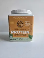 Sunwarrior Classic Plus, Vegan Protein Powder with Unflavored And Unsweetened