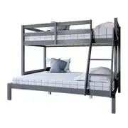 Antonia Natural Pine Triple Bunk Grey