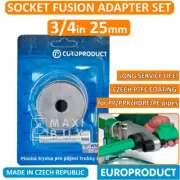 Socket Fusion Welding Adapter Set for Metric DVS Plastic Pipes PP/PPR/PE 25 mm