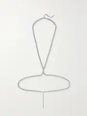 [LELET NY] LELET NY - Silver-tone Swarovski Crystal Body Chain - One size One size Silver
