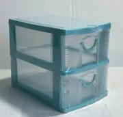 Desktop Mini Organizer 2 Tier Plastic Drawer Storage, A-39