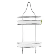 Smartlink 2 Tier Shower Caddy Bath Rack Shower Caddy chrome plating with Plastic Tray