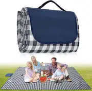 Extra Large Outdoor Picnic Blanket Waterproof Sandproof Portable Beach Mat Dark
