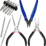 10 PIECES METAL DIY MODEL TOOL SET, TAB EDGE CYLINDER CONE SHAPE BENDING......