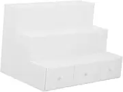 Abaodam 1:12 Scale Mini White Step Locker Realistic Miniature Dollhouse Decor Craft Furniture Accessory