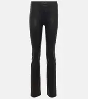 [Stouls] Stouls Cropped leather trousers AU 16 black