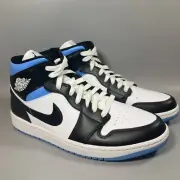 Size 12 - Jordan 1 Mid University Blue Mens Size 10.5