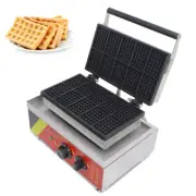 PreAsion Commercial Nonstick Electric Mini Square Waffle Maker Machine 110V