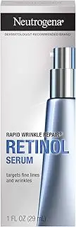 Neutrogena Rapid Wrinkle Repair Retinol Face Serum, Daily Anti-Aging Serum for Face with Retinol & Hyaluronic Acid to Fight Fine Lines, Wrinkles, & Dark Spots, 1 fl. oz