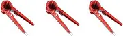 Lazycloud Pecan Walnut Nut Tool,3 Pieces Aluminum Alloy Nutcrackers Walnuts Brazil Nuts Hazelnuts Melon Seeds