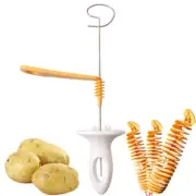 3 string Rotate Potato Slicer Stainless Steel +Plastic Twisted Potato Slice Cut