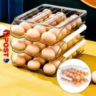 54 Eggs Holder Auto Rolling Egg Refrigerator Fridge Storage Container Tray A
