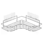 Shower Caddy Corner Bath Storage Shelf Bathroom Holder Triangular Rack Organizer