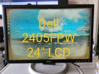 在飛比找Yahoo!奇摩拍賣優惠-Dell 24" 2405FPW LCD 液晶 螢幕 顯示器