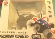 SHARPER IMAGE Thunder Tumbler RC Car Remote Control 360° Spinning Car