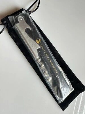 Capitano PEBBLE BEACH RESORT Corkscrew Wine Opener Velvet Bag