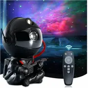 Black Guitar Astronaut LED Star Galaxy Projector Nebula Night Light Starry Sky
