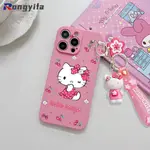 HELLO KITTY 手機殼適用於 HONOR 8C 8X MAX 8X 8S 8A 7X 4X 7A 軟殼可愛櫻桃草