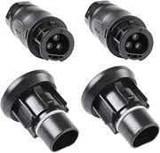 Lazycloud 2 Sets IP68 Solar PV Connector Plug Waterproof Solar PV Connector Plug 4000V 25A for Solar PV System Panel Parallel Protection Kit