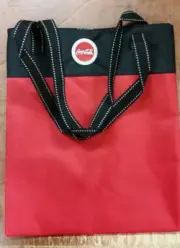 COCA COLA COKE SODA VINYL SCRIPT LOGO TOTE BAG CANVAS SHOPPER CONVENTION TOTE