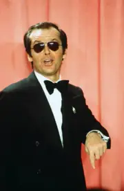 Actor Jack Nicholson Pose Backstage After Winning Best Actor 1976 Old Photo 3